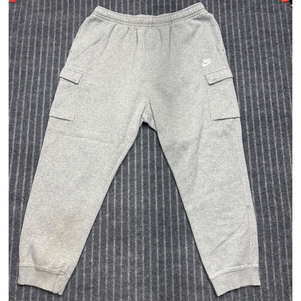 Nike Cargo Sweatpants 2XL Tall Grey Club Fleece Joggers CD3129-063